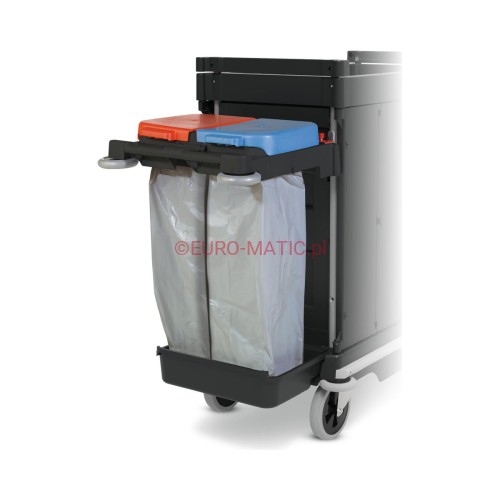 Stelaż na worki 2×70 l Numatic NKA-102 z pokrywą dwudzielną, szary