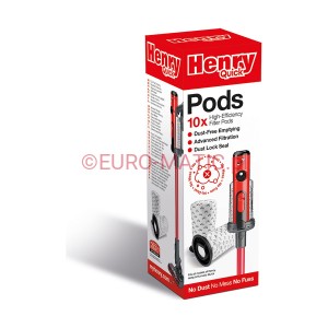 Wkłady filtrujące Quick Pods 1 l do Henry Quick, 10 szt. Numatic 915744