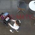 Numatic MM5 wózek serwisowy widok z góry z akcesoriami